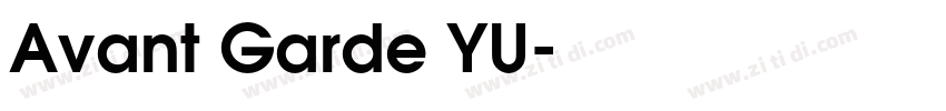Avant Garde YU字体转换